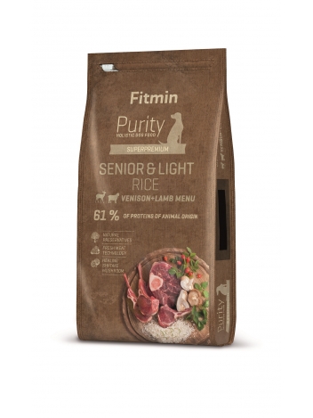 Fitmin Purity Dog Rice Senior & Light Venison & Lamb 2kg