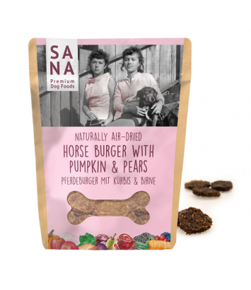 SANADog Horse Burger with pumpkin and pears 100g