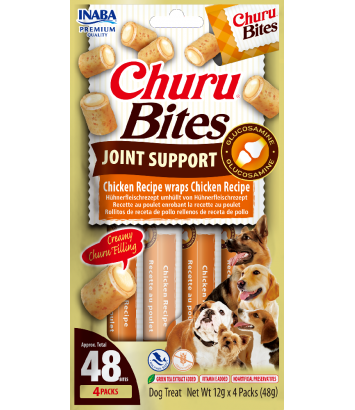 Inaba Dog Churu Bites Joint Support Chicken 4x12g