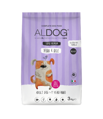 Aldog Medium Pork & Rice 3kg