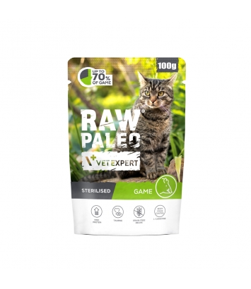 Raw Paleo Cat Sterilised Game 100g