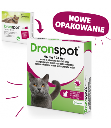 Dronspot 96mg (krople dla kotów od 5 do 8kg)
