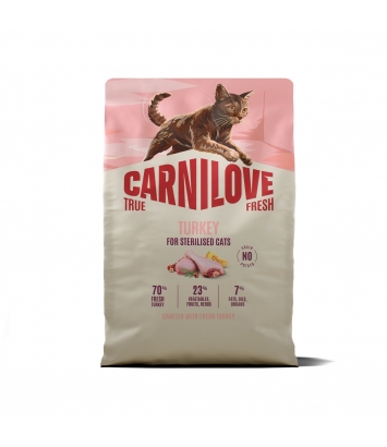 Carnilove Cat 2kg True Fresh Adult Sterylised Turkey
