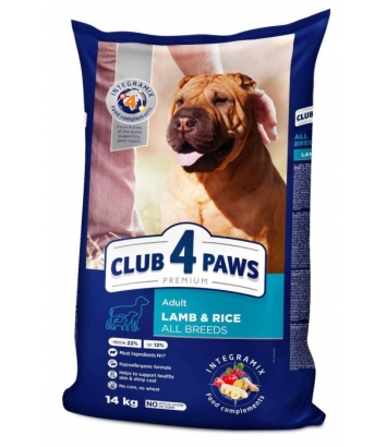 Club 4 Paws Adult Lamb & Rice 14kg