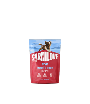 Carnilove Dog 1,5 kg Active Puppy Salmon, Turkey