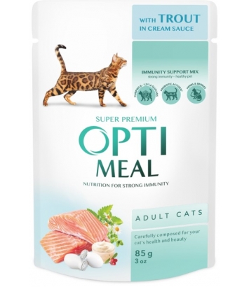 Optimeal Adult Cat Trout 85g
