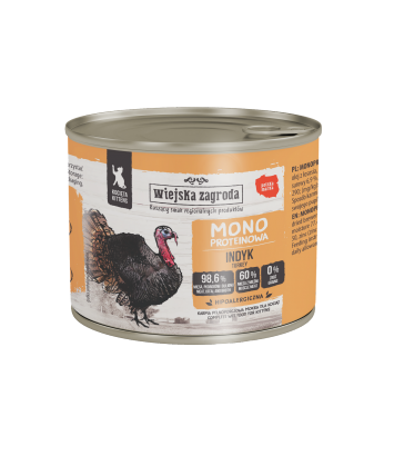 Wiejska Zagroda Mono Indyk dla kociąt 200g