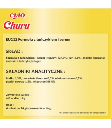 Churu Cat Tuna with Chese 4x14g