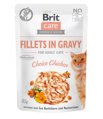 Brit Care Cat Fillets in Gravy Chicken 85g