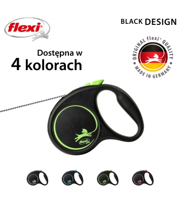 Flexi Black Design S 5m linka