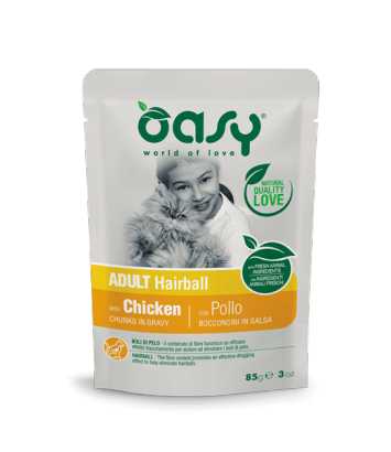 Oasy Cat Adult Hairball 85g