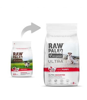 Raw Paleo Ultra Puppy Mini Beef 2kg