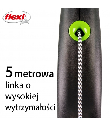 Flexi Black Design S 5m linka
