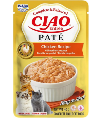 Inaba Cat Ciao Entrée Pate Chicken Recipe 40g