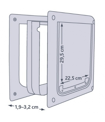 Drzwi dla psa - S-M