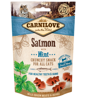 Carnilove Crunchy Salmon with mint 50g