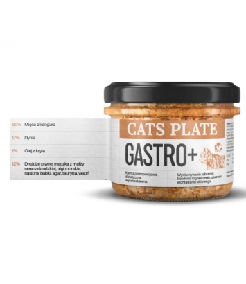 Cats Plate Vet Gatro+ 180g