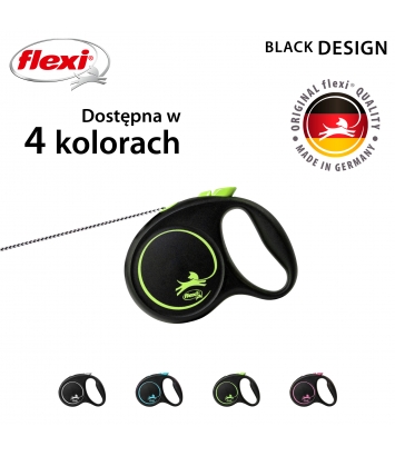 Flexi Black Design XS 3m linka
