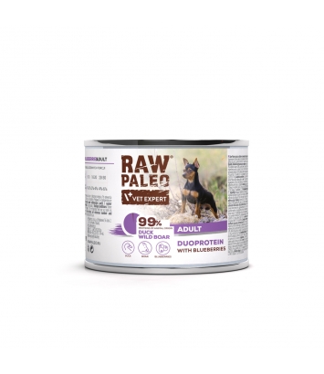 Raw Paleo Dog Adult Duoprotein Duck & Wild Boar 200g
