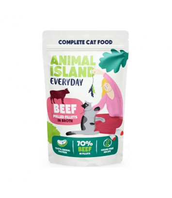 Animal Island Cat Everyday Broth Beef 85g