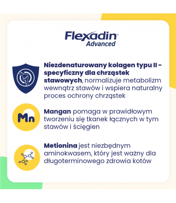 Flexadin Advanced dla kotów 30 kęsków