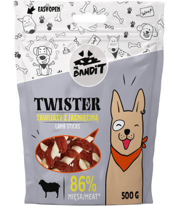 Mr. Bandit Twister Zawijasy z jagnięciną 500g