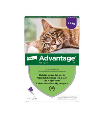 Krople Advantage 4x0,8ml