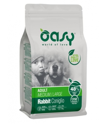 Oasy One Protein Adult M/L Rabbit 12kg