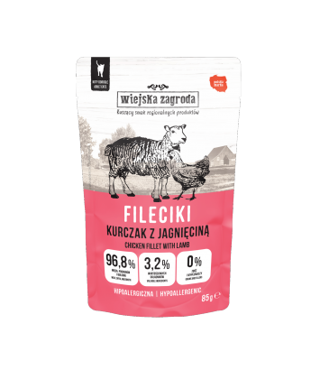 Wiejska Zagroda Fileciki Kurczak z jagnięciną 85g