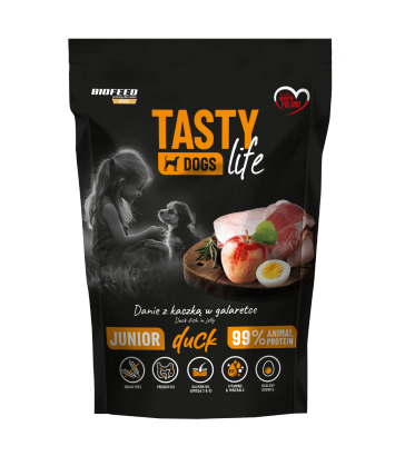 Tasty Dogs Life Junior Kaczka 500g