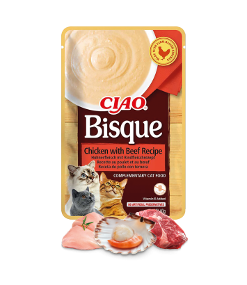 Inaba Ciao Bisque Chicken with beef Recipe 40g