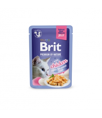 Brit Premium Cat Adult Chicken Fillets w galaretce 85g