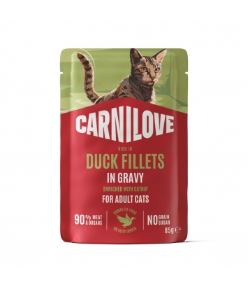 Carnilove Cat saszetka 85g sos Adult Kaczka