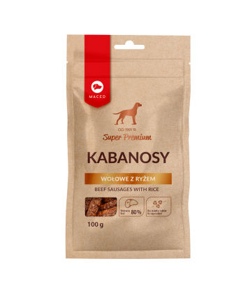 Kabanosy wołowe z ryżem 100g