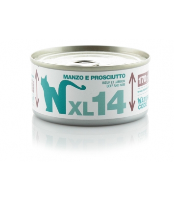 Natural Code Cat XL14 beef nad ham 170g