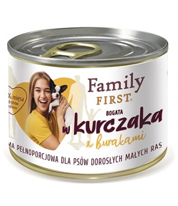 Family First Małe Rasy Bogata w kurczaka 200g