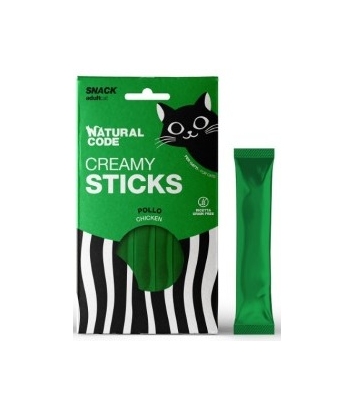 Natural Code Snack Creamy Sticks Chicken 4x14g