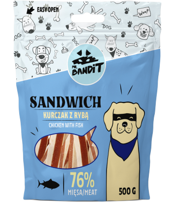 Mr. Bandit Sandwich Kurczak z rybą 500g