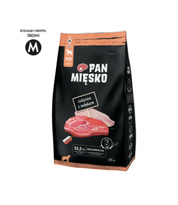 Pan Mięsko Cielęcina z indykiem M 20kg