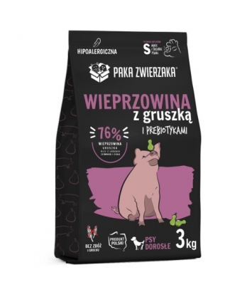 Paka Zwierzaka Wieprzowina z gruszką S 3kg