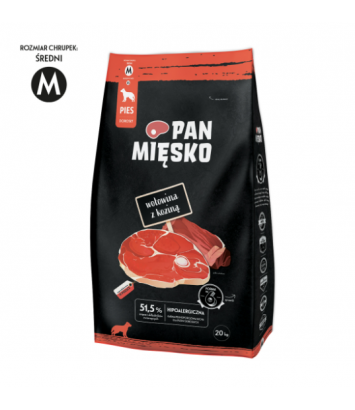 Pan Mięsko Wołowina z koziną M 20kg