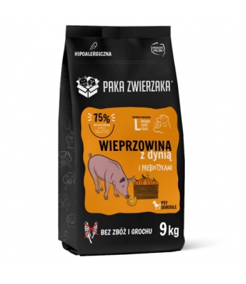 Paka Zwierzaka Wieprzowina z dynią L 9kg