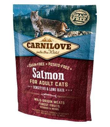 Carnilove Cat Salmon Sensitive & Long Hair - 0,4kg