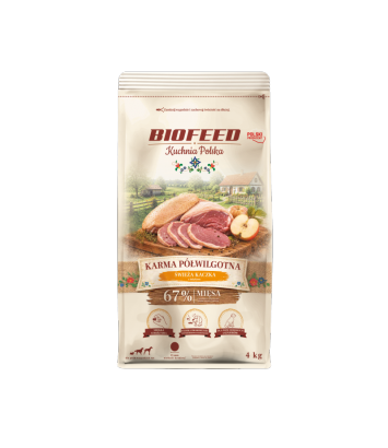 Kuchnia Polska Karma Półwilgotna Kaczka 4kg