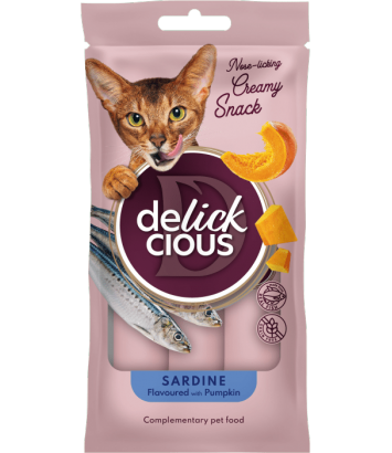 Delickcious Creamy Snack Sardynka z dynią 4x15g