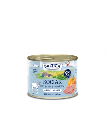 Baltica Kitten cielęciną i indykiem 185g