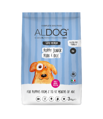 Aldog Puppy Junior Mini Pork & Rice 3kg