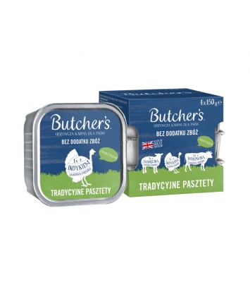 Butcher's Original Tradycyjne pasztety 4x150g