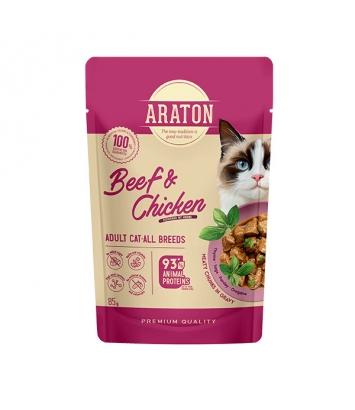 Araton Adult Cat Beef and Chicken 85g