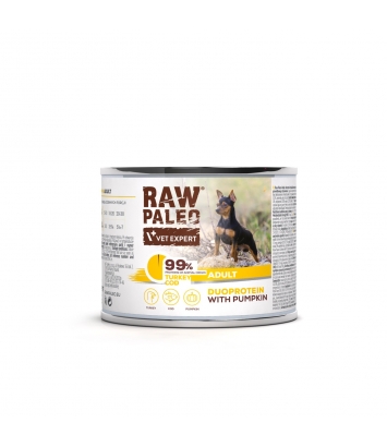 Raw Paleo Dog Adult Duoprotein Turkey & Cod 200g